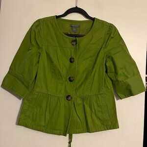 Ann Taylor Size S Apple Green Jacket - cute!